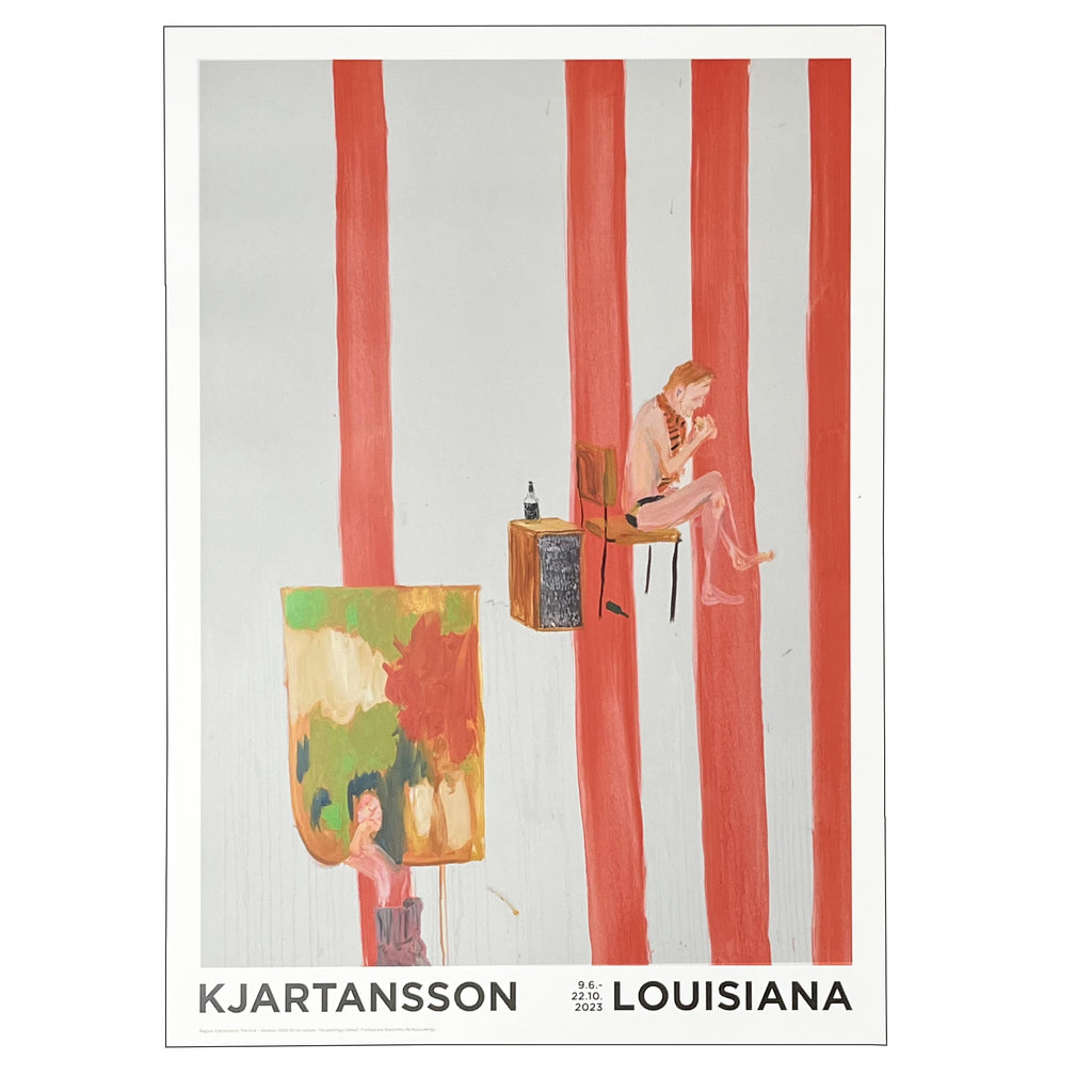 The End (red stripes) poster by Ragnar Kjartansson