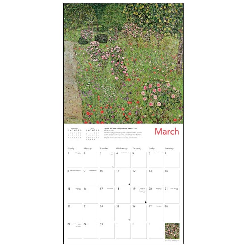 Klimt Landscapes 2026 Wall Calendar