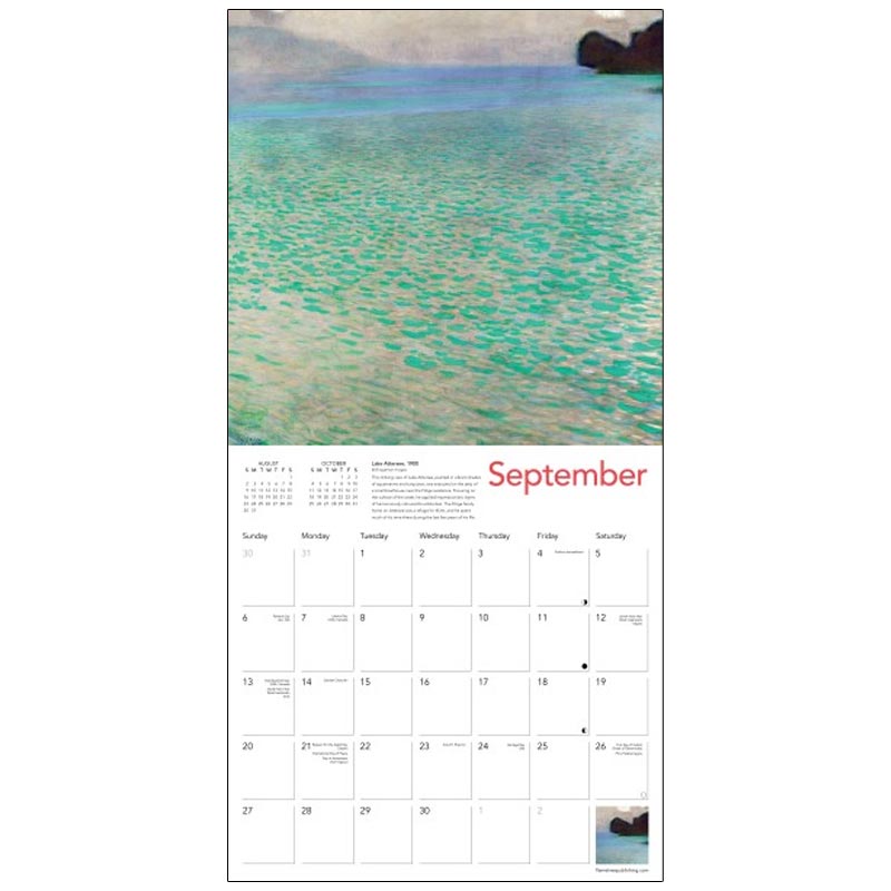 Klimt Landscapes 2026 Wall Calendar
