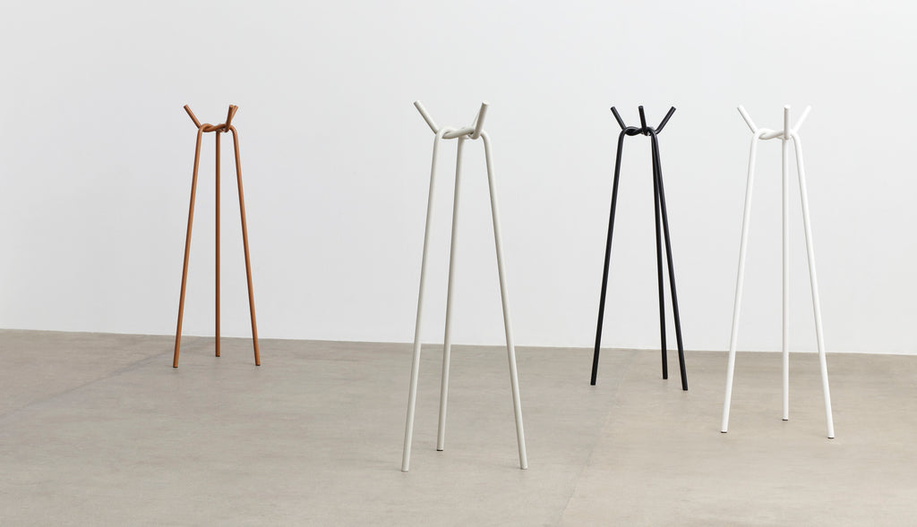 Knit coat stand, grey - des. Jin Kuramoto for Hay