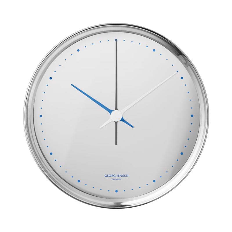 Koppel Wall Clock - Echo Mirror - des. Henning Koppel for Georg Jensen