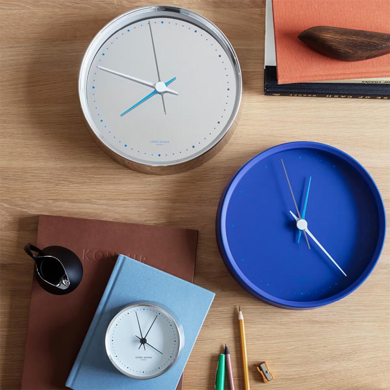 Koppel Wall Clock - Echo Mirror - des. Henning Koppel for Georg Jensen