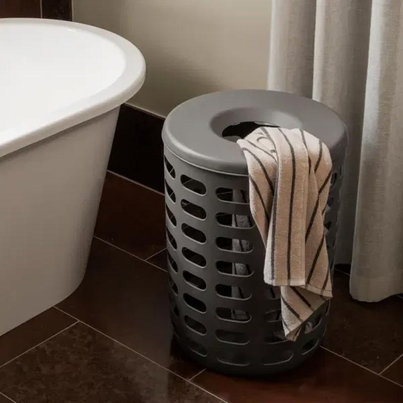 KORIE Laundry Basket - Magnet Grey - by Blomus