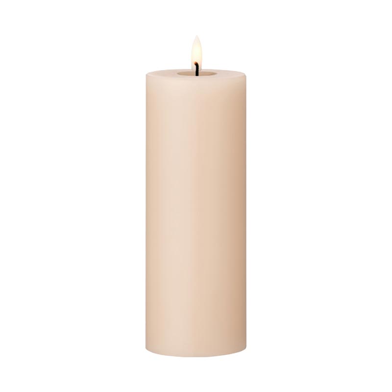 LED Pillar candle - Ice Latte, 20cm - by ester & erik
