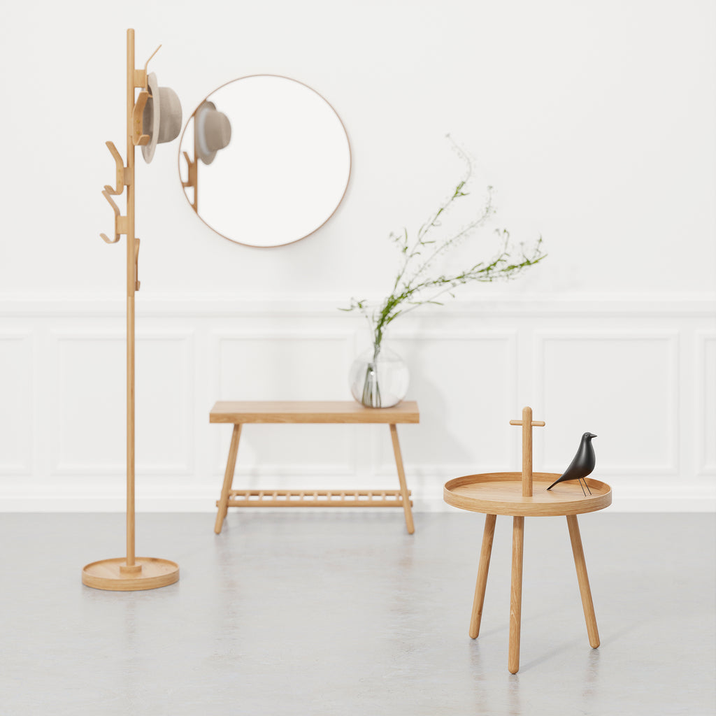 Pick Me Up side table - oak - des. Lincoln Rivers for Wireworks