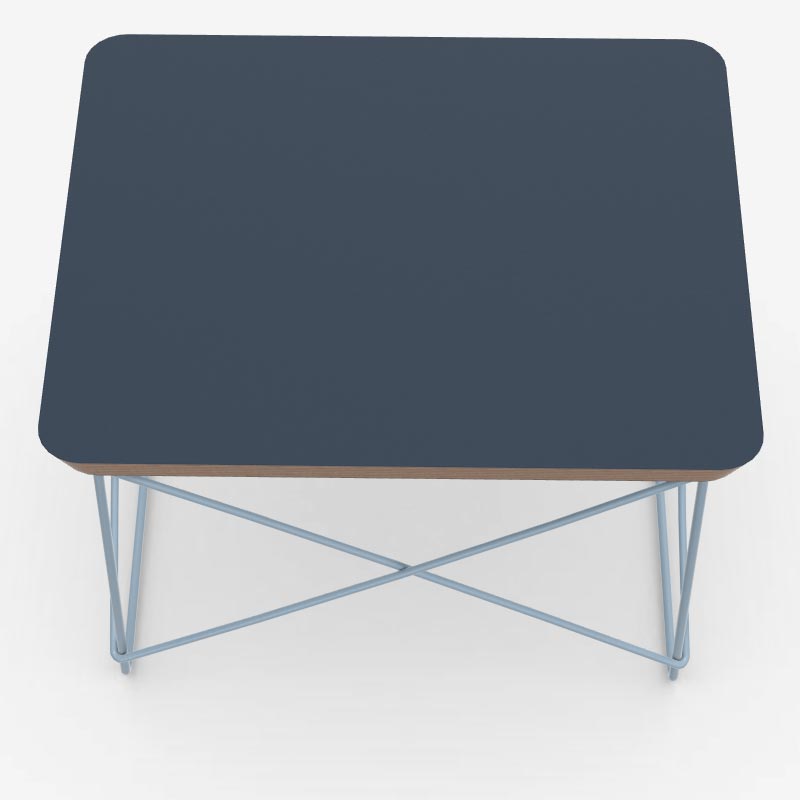 LTR Occasional Table - Smoke Blue / Blue Sky - des. Charles & Ray Eames, 1950 (made by Vitra)
