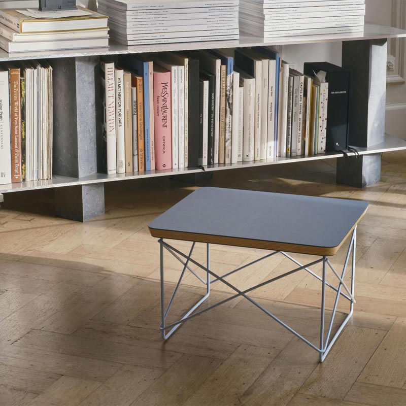 LTR Occasional Table - Smoke Blue / Blue Sky - des. Charles & Ray Eames, 1950 (made by Vitra)