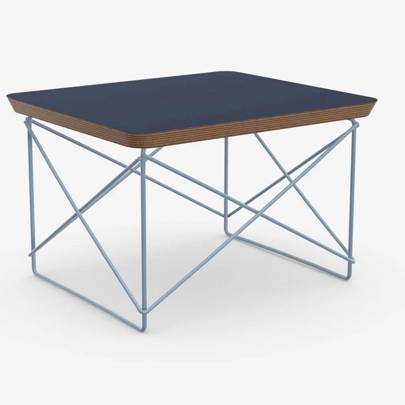 LTR Occasional Table - Smoke Blue / Blue Sky - des. Charles & Ray Eames, 1950 (made by Vitra)
