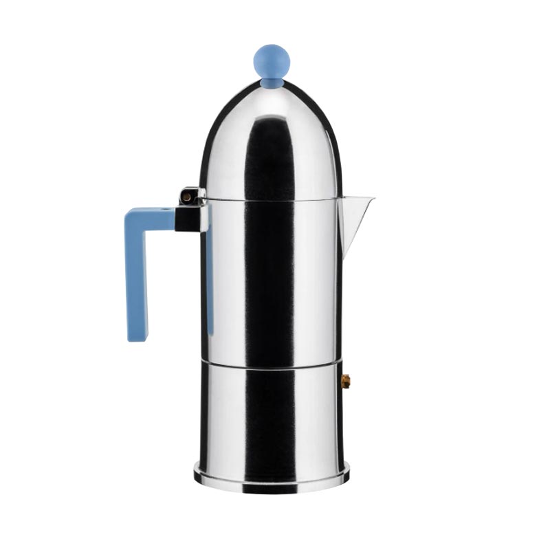 La Cupola, Induction Espresso Coffee Maker - 6 cup - des. Aldo Rossi (1988) for Alessi