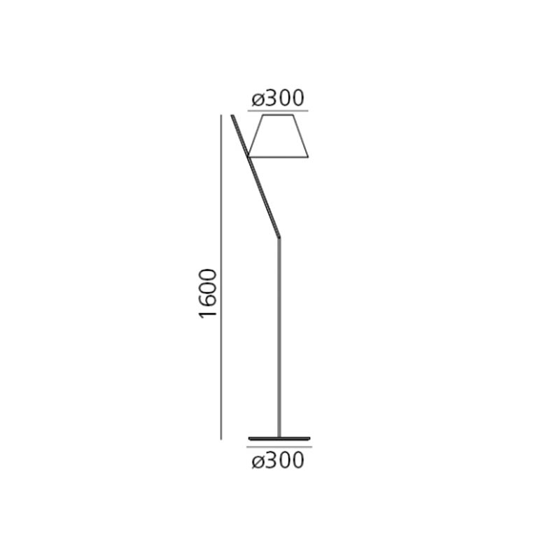 La Petite Floor Light - black - des. Quaglio Simonelli for Artemide