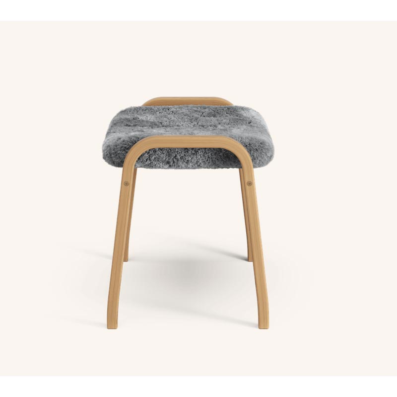 Lamino Chair & Ottoman - Oak / Scandinavian Grey - des. Yngve Ekström (1956), made by Swedese