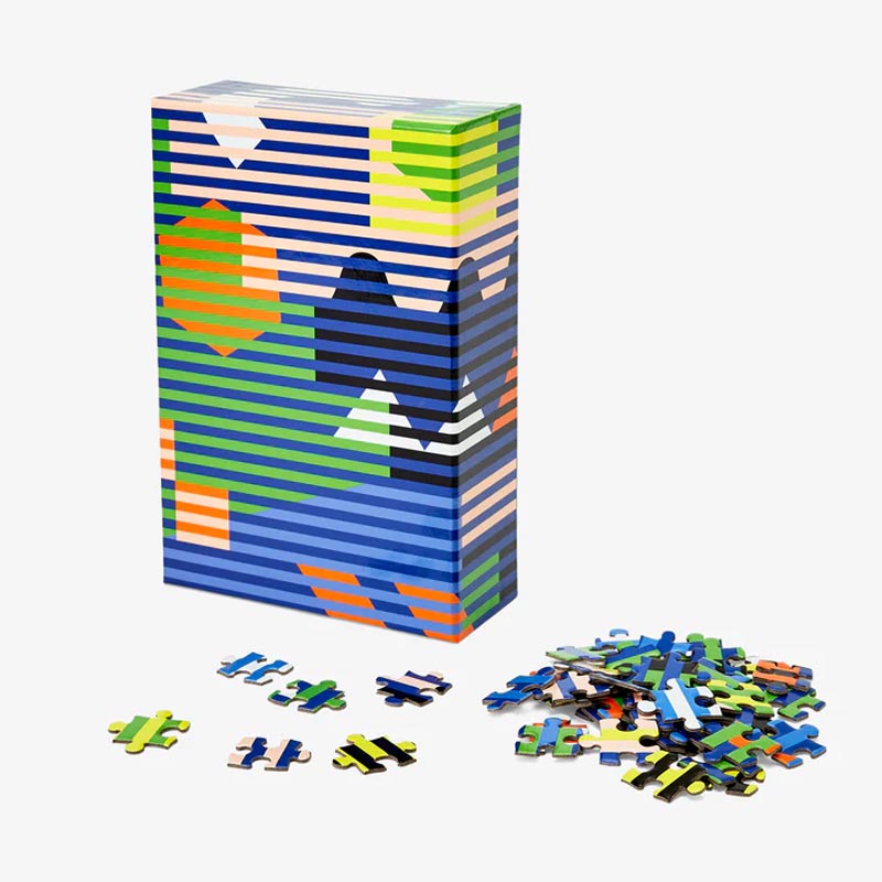 Lenticular pattern jigsaw puzzle
