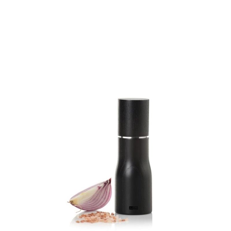 Levo Pepper / Salt Mill - Black Ash Wood - Small - by AdHoc
