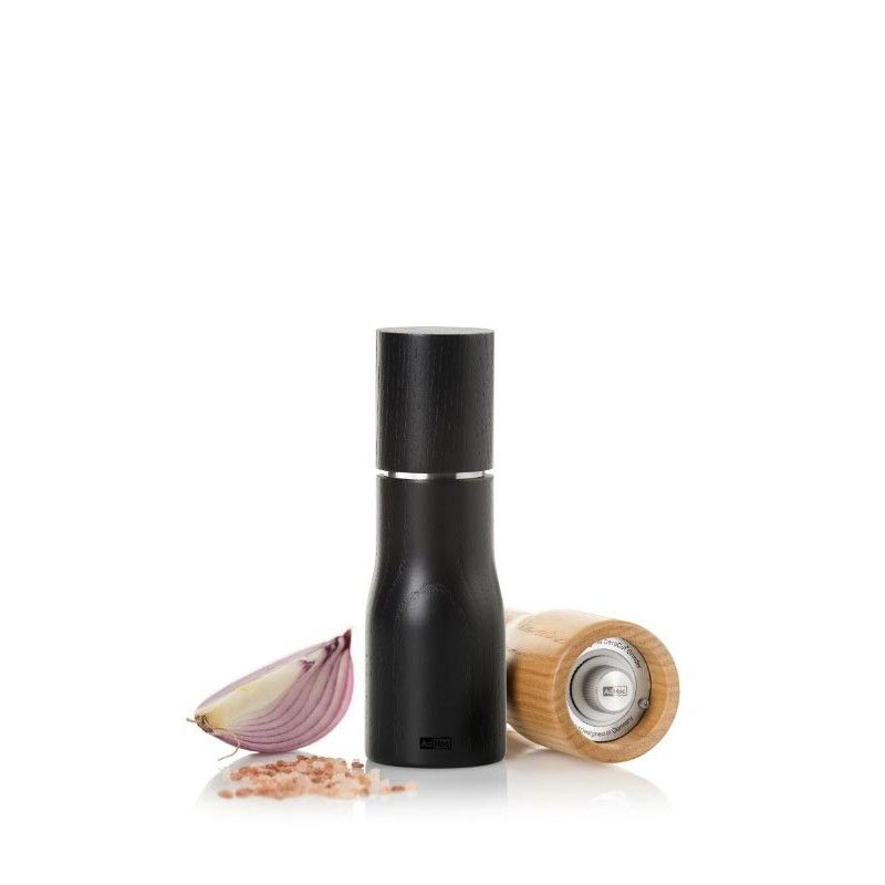 Levo Pepper / Salt Mill - Black Ash Wood - Small - by AdHoc