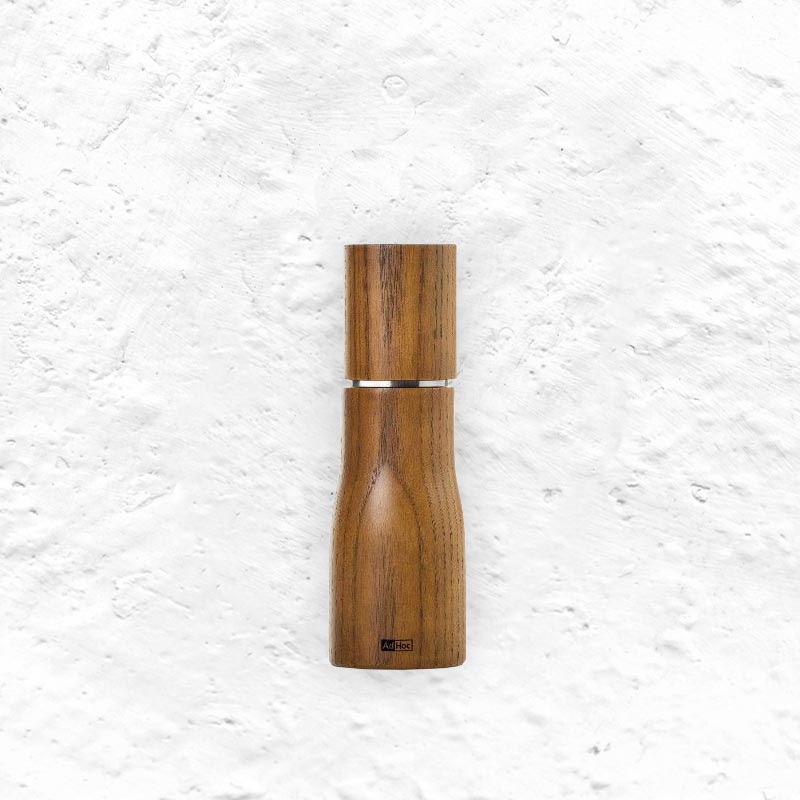 Levo Pepper / Salt Mill - Nut Brown Ash Wood - Small - by AdHoc