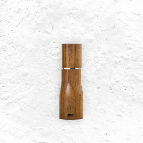 Levo Pepper / Salt Mill - Nut Brown Ash Wood - Small - by AdHoc