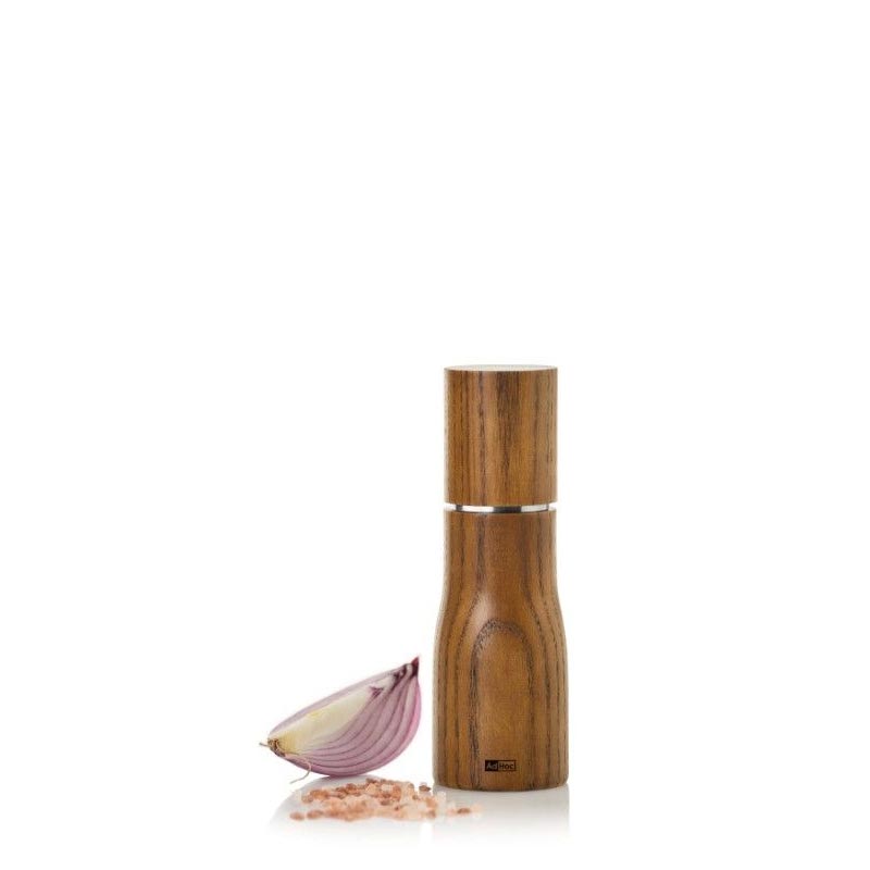 Levo Pepper / Salt Mill - Nut Brown Ash Wood - Small - by AdHoc
