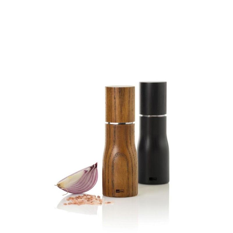 Levo Pepper / Salt Mill - Nut Brown Ash Wood - Small - by AdHoc