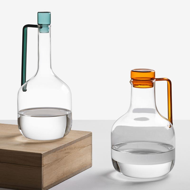 Liberta Jug - Amber Lid - des. Margherita Rui for Ichendorf Milano