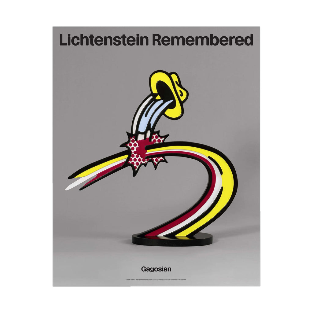 Lichtenstein Remembered ( Coup de Chapeau I, 1996) poster by Roy Lichtenstein - double sided poster