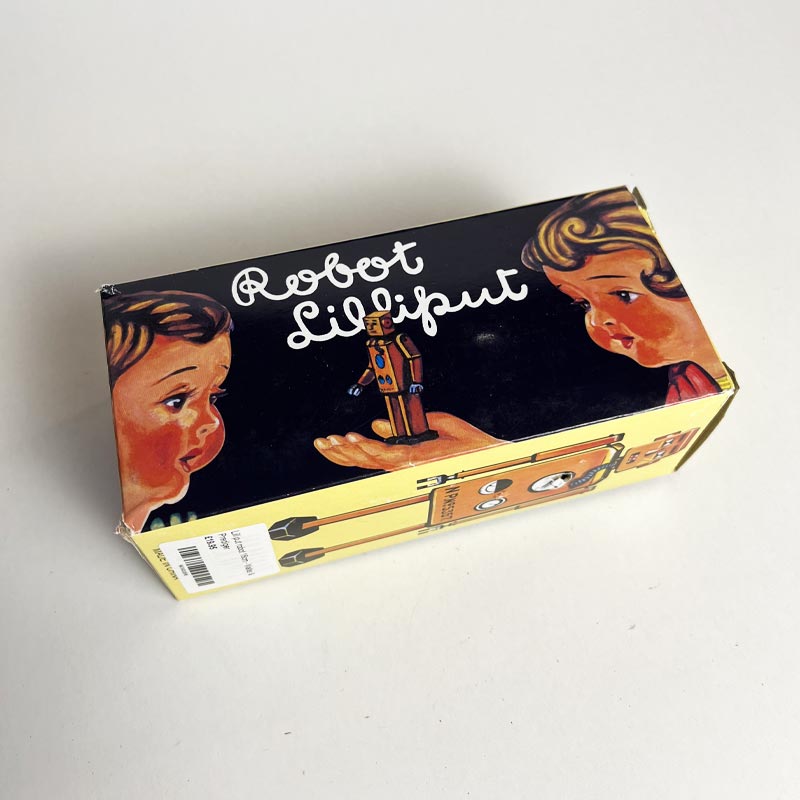 Yellow Lilliput Robot, 16cm high