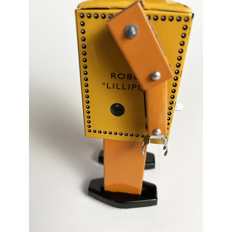 Yellow Lilliput Robot, 16cm high