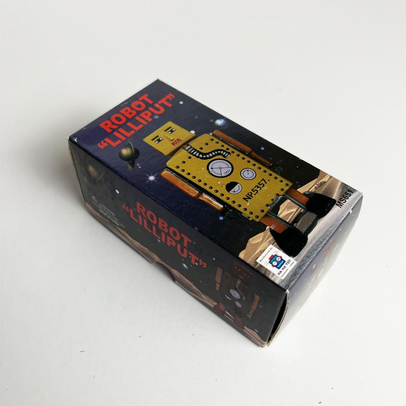 Yellow Lilliput Robot, 9cm high