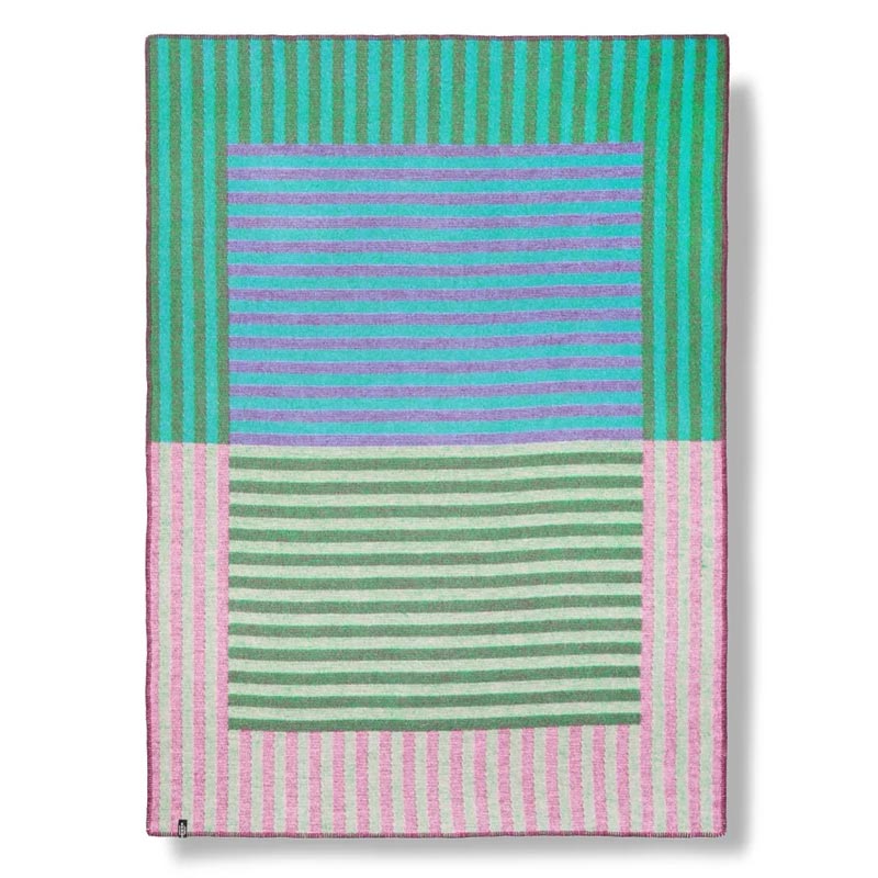 'Lined Up' Wool Blanket, by Céline Cornu