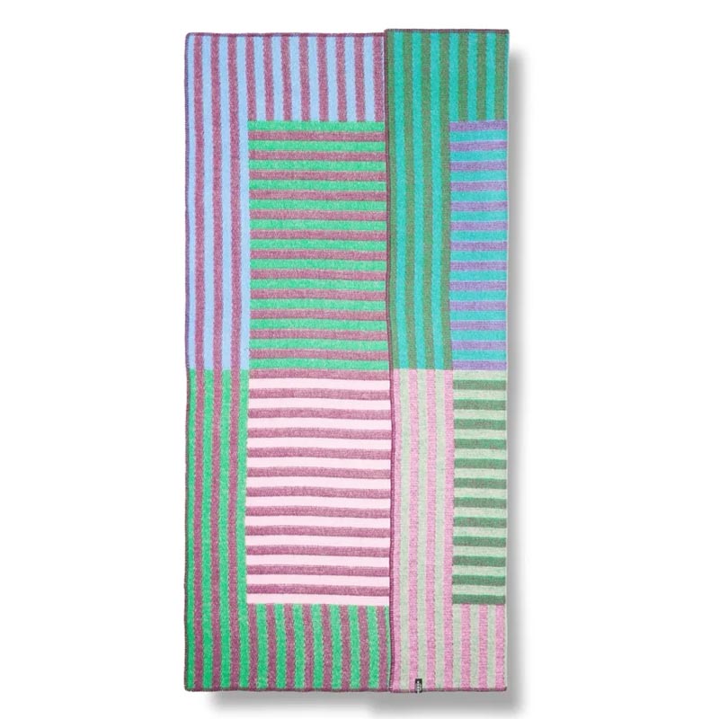 'Lined Up' Wool Blanket, by Céline Cornu