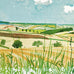 Looking Towards Huggate (Midsummer: East Yorkshire) Poster by David Hockney