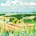 Looking Towards Huggate (Midsummer: East Yorkshire) Poster by David Hockney