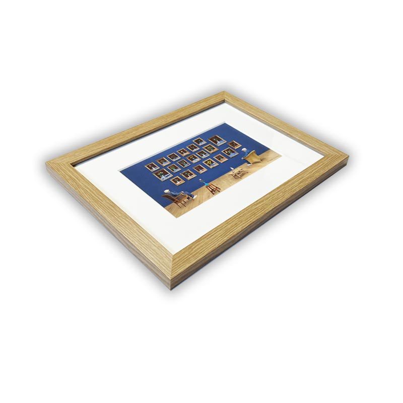 Looking at the Flowers (Mini-Frame) by David Hockney