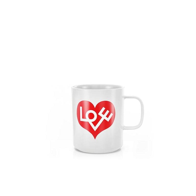 Crimson Love Heart mug des. Alexander Girard, 1971 - made by Vitra