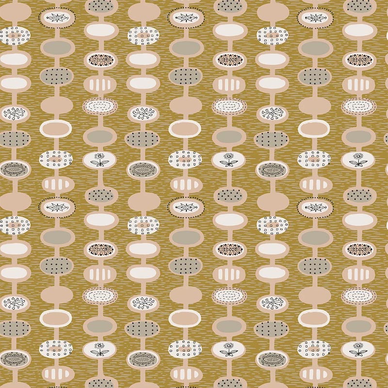 Provence Wallpaper - Light Ochre - Lucienne Day