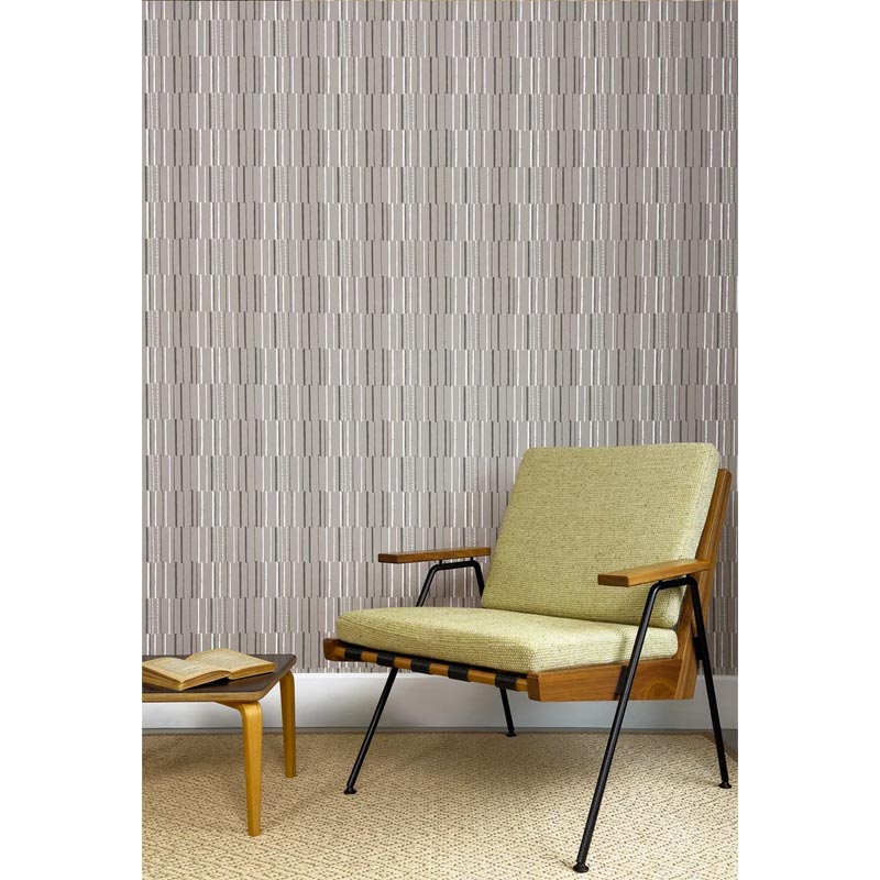 Syncopation Wallpaper - Grey - Lucienne Day