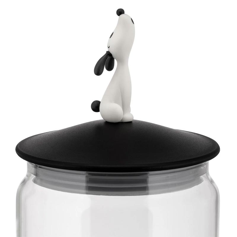 LulaJar (Black) - Storage Jar for Dog Food - des. Miriam Mirri for Alessi