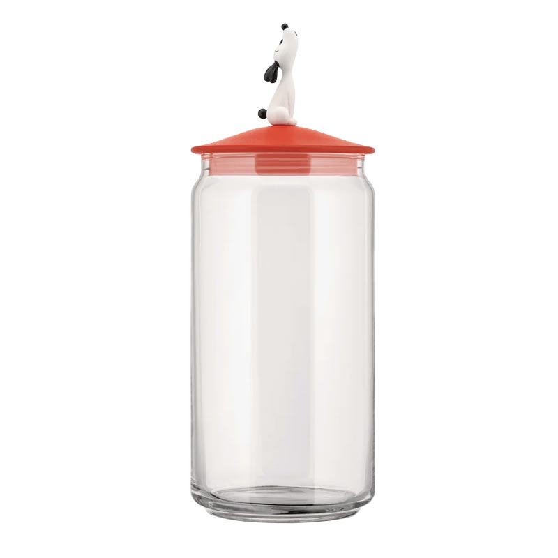 LulaJar (Red) - Storage Jar for Dog Food, des. Miriam Mirri for Alessi