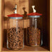 MioJar in Red Orange, Jar for Cat food, des. Miriam Mirri for Alessi