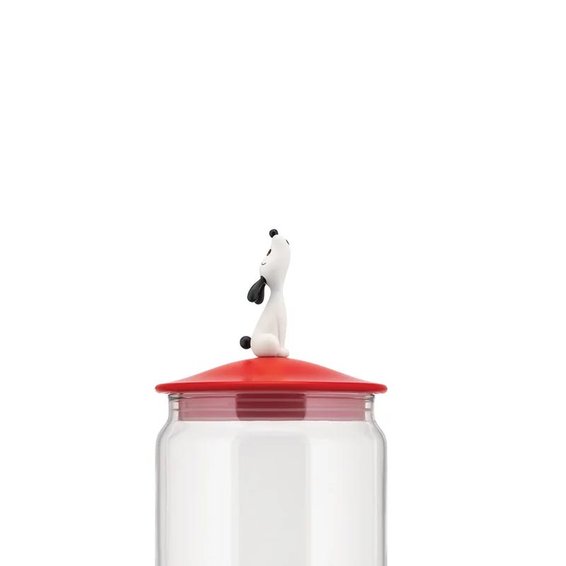 LulaJar (Red) - Storage Jar for Dog Food, des. Miriam Mirri for Alessi