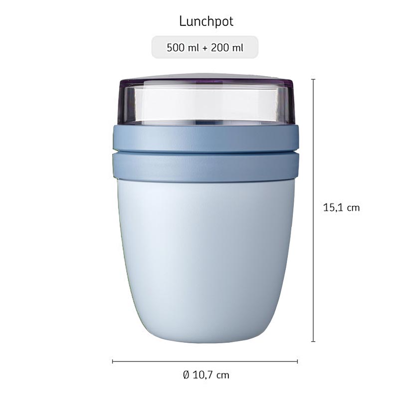 Mepal Nordic Blue Ellipse Lunch Pot
