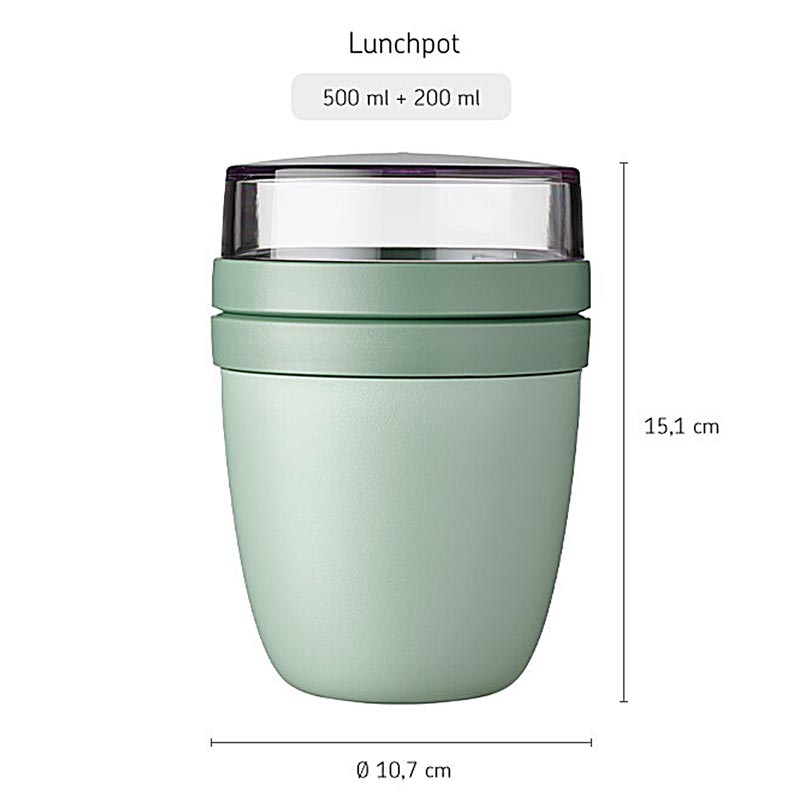 Mepal Nordic Sage Ellipse Lunch Pot