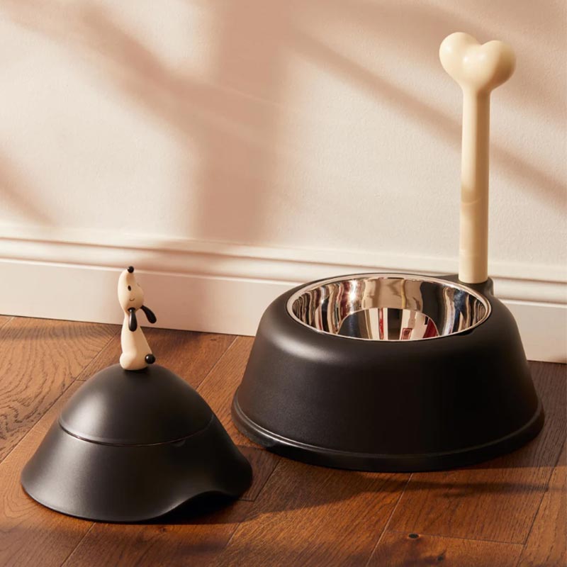 Lupita Dog Bowl - Black - des. Miriam Mirri for Alessi