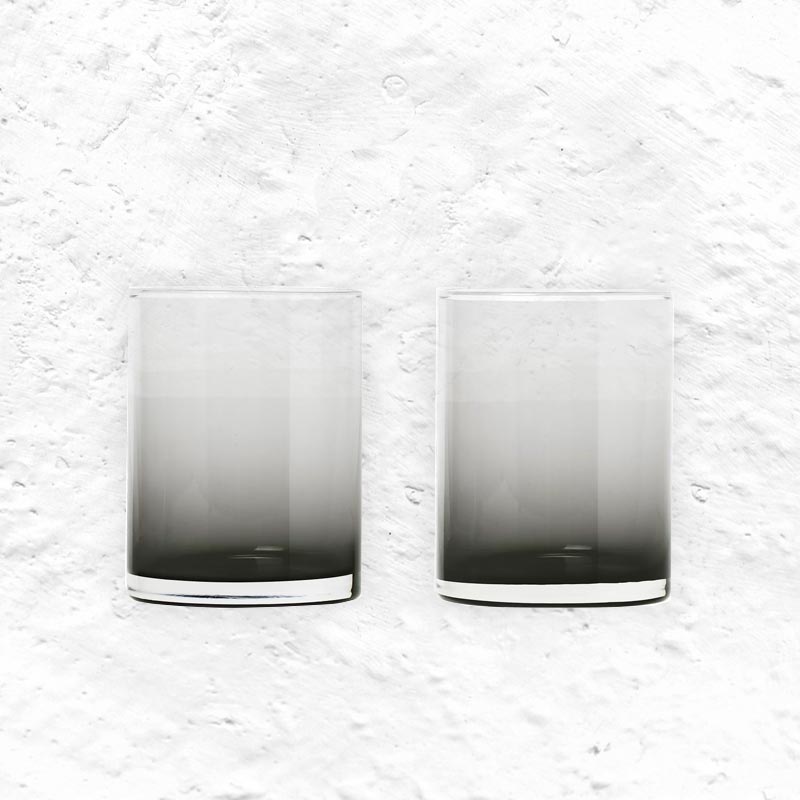 Pair of tumblers - Mera, Smoke - by blomus