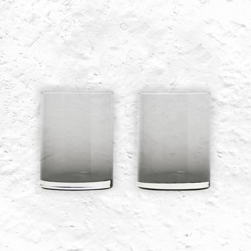 Pair of tumblers - Mera, Smoke - by blomus