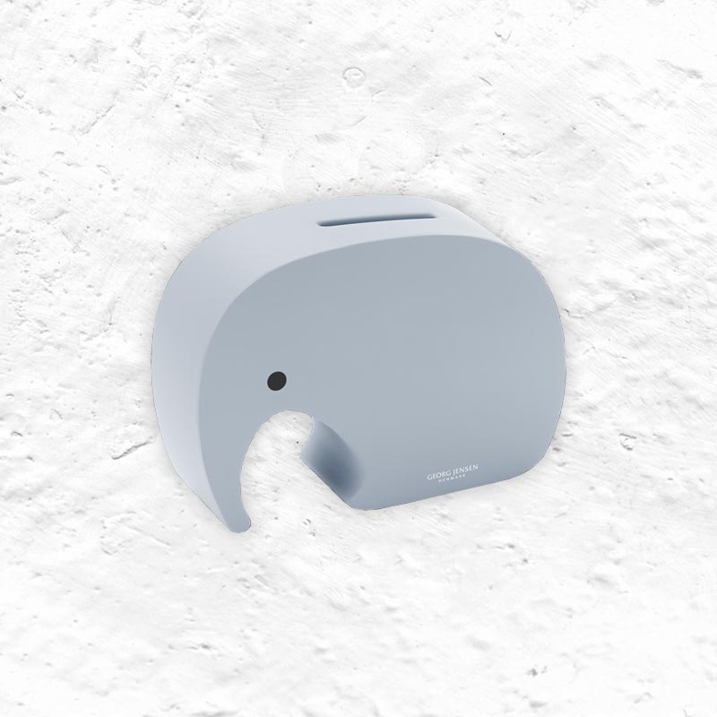 Miniphant money box, blueberry sprinkle - des. Jørgen Moller for Georg Jensen