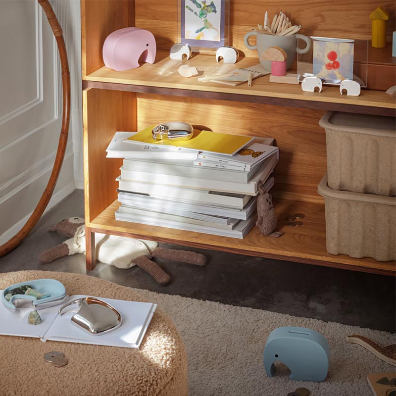 Miniphant money box, blueberry sprinkle - des. Jørgen Moller for Georg Jensen