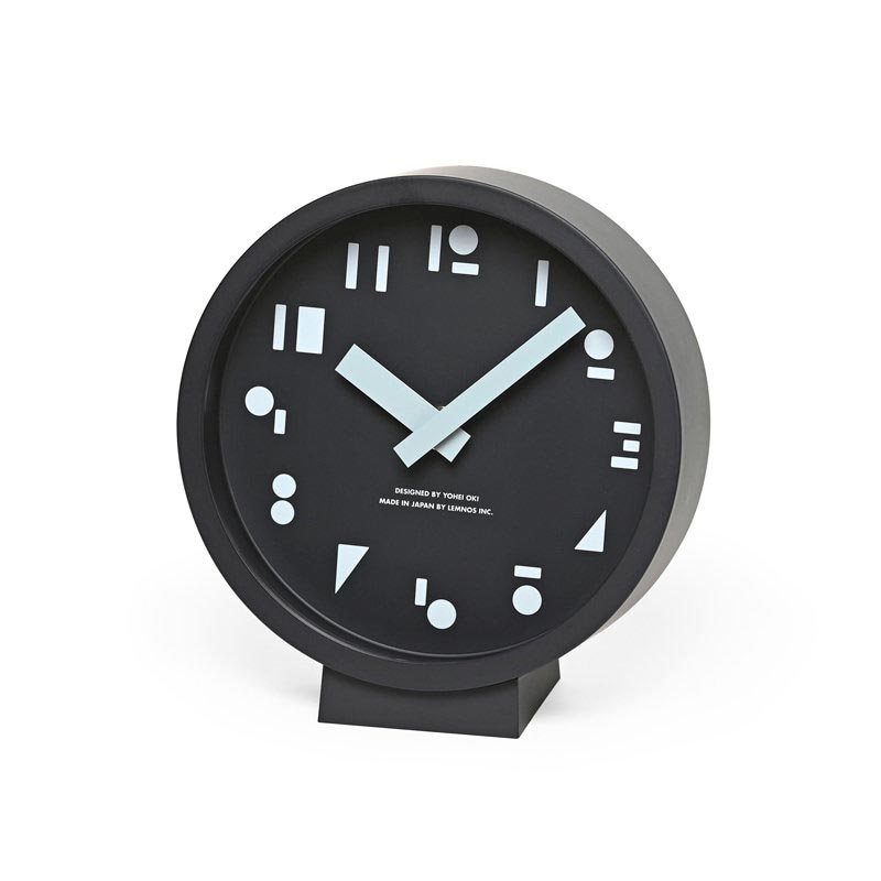 Lemnos MSS Table Clock - Black - des. Yohei Oki