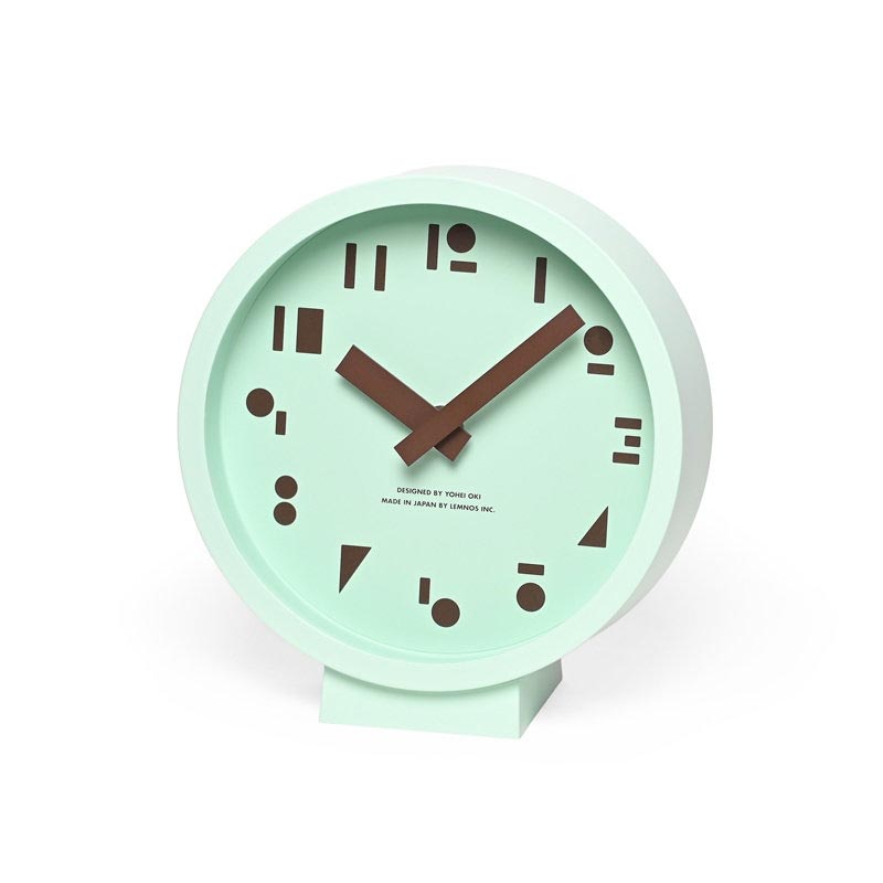 Lemnos MSS Table Clock - Mint - des. Yohei Oki