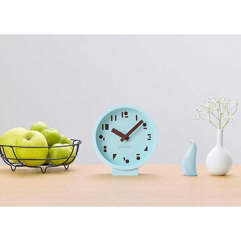 Lemnos MSS Table Clock - Mint - des. Yohei Oki