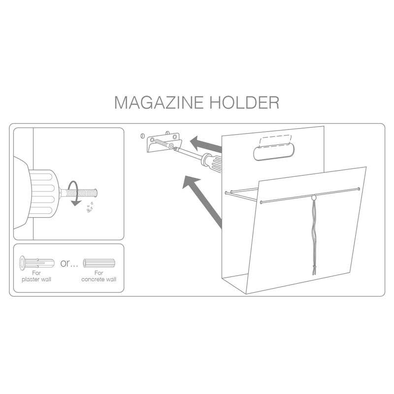 Magazine holder by LindDNA- Sand / Bronze Recycled Leather